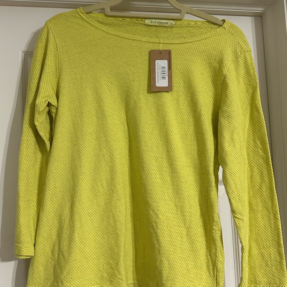 Cut Loose Boatneck Mini Dot Top